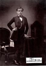 Jean-Baptiste FRENET (1814-1889)
Portrait en pied d'un jeune élégant mince au...
