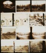 180 Vues, plaques stéréoscopiques WW1 Guerre 1914-18 de format 6x13cm...