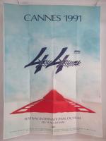 "44ème Festival de Cannes" : (1991) Affiche officielle 1,20 x...