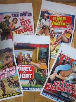 "Westerns Années 1950/1960" : 5 Affichettes 0,40 x 0,60
"Duel à...