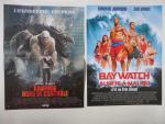 "Dwayne Johnson" : 2 films 2 affichettes 0,40 x 0,60
"Baywatch,...