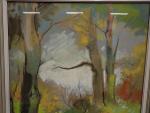 LOUKINE Rotislas (1904-1988). Paysage de sous bois. Gouache, signée, encadrée...