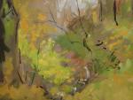 LOUKINE Rotislas (1904-1988). Paysage de sous bois. Gouache, signée, encadrée...