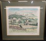 BRAYER Yves (1907 - 1990) d'après. Paysage de Provence. Lithographie...