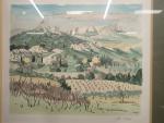 BRAYER Yves (1907 - 1990) d'après. Paysage de Provence. Lithographie...