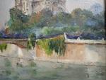 Julian BROSIUS (1917-2004). Paris, l'abside de Notre Dame et la...