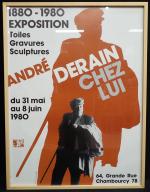 Affiche d'exposition André DERAIN 1980. 80 x 60 cm