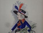 NUYTS G. (XX's) : Révolutionnaire-Bonaparte. Deux dessins aquarellés humoristiques signés,...