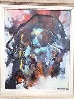 Robert FALCUCCI (1900-1989). Portrait de Molière. Huile sur toile datée...