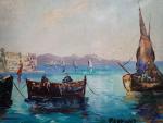 DUMONT P. Les thoniers dans le port de Saint Tropez....