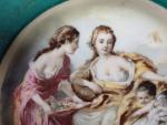 VIENNE : Coupelle en porcelaine à décor d'après François BOUCHER...