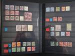 1 album vert d'une collection de timbres d'Angleterre oblitéré à...