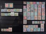 1 chemise verte de timbres du MONDE Japon, Corée, états...