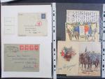 139 lettres & cartes, entier FM pendant la guerre de...