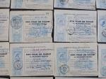 30 bons de paquet postaux de militaires en Franchise, des...