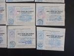 30 bons de paquet postaux de militaires en Franchise, des...