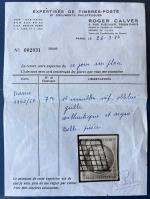 Cérès 1849 SUPERBE 1FR vermillon Vif n° 7a oblitéré grille,...