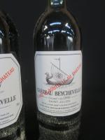 3 bouteilles Château Beychevelle Grand Vin 1990 Saint Julien, Société...