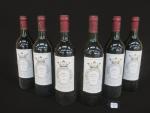 6 bouteilles Château Marquis d'Alesme, Becker, Grand cru classé Margaux,...