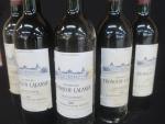 6 bouteilles Château Tronquoy-Lalande Saint-Estèphe, Année 1991, Mise à prix...