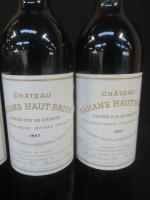 5 bouteilles Château Bahans Haut Brion Grand vin de Graves...