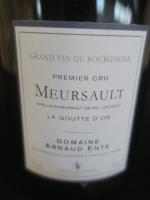 1 bouteille Meursault 1er cru La Goutte d'Or an2012 Arnaud...