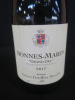 1 bouteille Bonnes Mares Grand Cru an2017 rouge, Robert Groffier...
