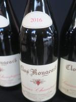 4 bouteilles Clos Rougeard Saumur Champigny an2016 rouge Scea du...