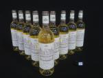 9 bouteilles Château de Ricaud, Loupiac, Vignobles Dourthe, année 2017,...