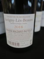 5 bouteilles Savigny-les-Beaune 2018 Maldant-Pauvelot à Chorey-les-Beaune, rouge, lot judiciaire...