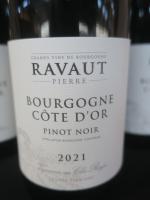 12 bouteilles Bourgogne Côte d'Or Pinot noir 2021, Pierre Ravaut...