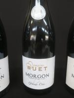 5 bouteilles Morgon 2018 rouge « Grands Cras » Domaine Ruet à...