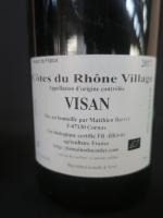 2 bouteilles Visan Zinzin Côtes-du-rhône Villages 2017 rouge, Matthieu Barret...