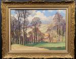 BALANDE Gaston (1880-1971) : Bois de Senneville. H.s.T. (réentoilée), signée,...