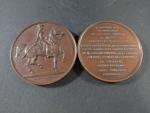 Deux médailles en bronze : Ferdinand-Philippe duc d'Orléans : L'armée...