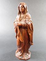 Ecole française vers 1700 : Vierge de Calvaire. Statuette en...