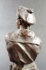 CROISY Aristide (1840-1899) : Fusilier marin. Bronze patiné signé. Haut.:...