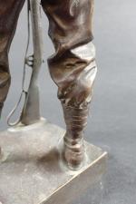 CROISY Aristide (1840-1899) : Fusilier marin. Bronze patiné signé. Haut.:...