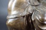 de GERICKE A. (XIXème-XXème) : Cavalier arabe. Bronze patiné signé,...