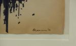 CHAVANNE Georges (1912-1982) : Deux compositions. Deux encres signées, datées...