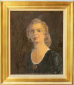 CHICOTOT-STINUS Rose (1895-1981) : Portrait de Lydie CHICOTOT, sa sur....