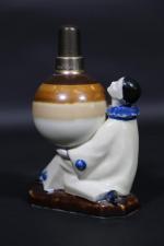 LIMOGES - THARAUD Camille (1878-1956) : Pierrot. Rare lampe berger...