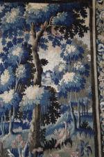 Petite tapisserie d'Aubusson d'époque XVIII's à décor de verdure avec...