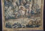 Tapisserie d'Aubusson d'époque XVIII's à décor d'une scène de jeu...