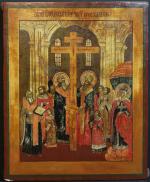 ICONE : L'Exaltation de la Sainte Croix. Russie du Sud,...