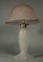 DAUM - NANCY + FRANCE - Grande lampe champignon en...