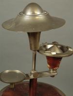Georges HALAIS - Lampe-cendrier sur pied, modèle "Extincto" vers 1930,...