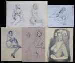 FRASCAROLI Mario (XX's) : Femmes nues et Erotica. Dix-neuf dessins,...