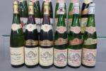 Alsace blanc et rouge. Lot de 12 bouteilles dépareillées comprenant...