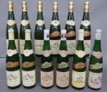 Alsace blanc. Lot dépareillé de 12 bouteilles comprenant : trois...